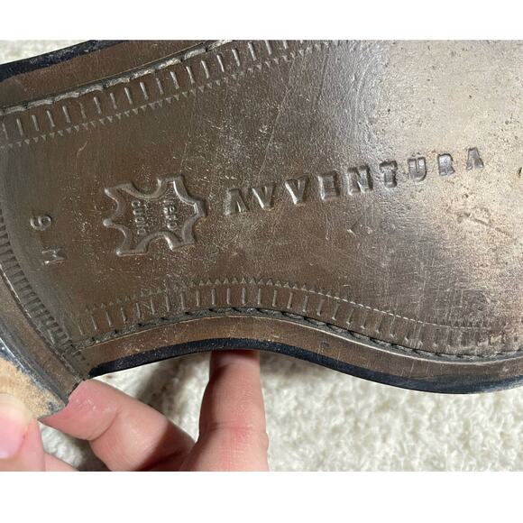 Avventura Derby Loafers Square Toe 9 M Suede Lace Up Shoes Brown Handmade Spain - Picture 5 of 14